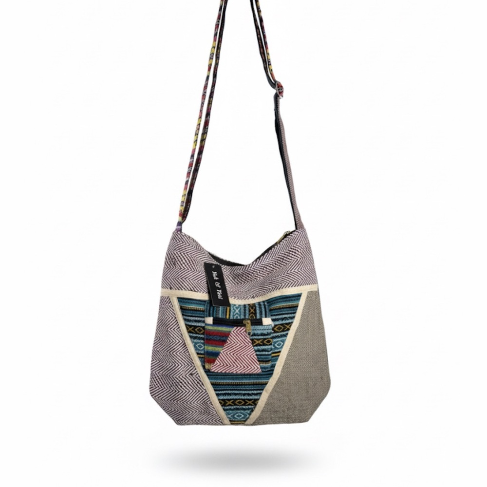 Boho Chic Multicolor Crossbody Bag